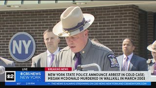 New York State Police announce arrest in 2003 cold case [upl. by Anauqahs]