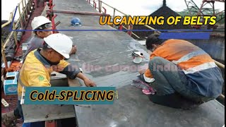 If you want to learn Vulcanizing and Splicing Rubber Conveyor Belt watch this video  Cold splicing [upl. by Harman497]