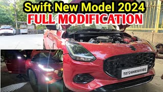 Maruti Swift 2024 Fully Modified Projector Headlights with Demon Eye Installation swift [upl. by Budworth]