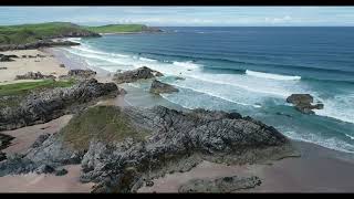 Durness Beach Drone Footage 4k [upl. by Delaney]