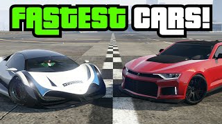 GTA 5  Top 10 FASTEST CARS For Top Speed In 2024 [upl. by Asseret]