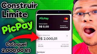 Construir LIMITE no cartão de débito picpay Como investir e liberá limite de crédito no Picpay [upl. by Ozmo656]