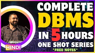 Complete DBMS in One Shot 5 Hours in Hindi [upl. by Anerb]