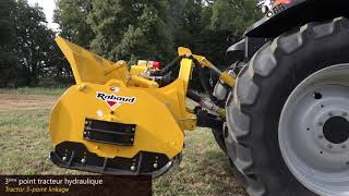 RABAUD  Broyeurs forestiers sur tracteur à marteaux mobiles  XYLORT [upl. by Aneerahs]