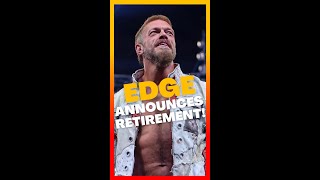 Edge announces retirement plan after WWE Raw😭 shorts [upl. by Cristian]