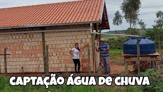 COMO CAPTAR ÁGUA DA CHUVA PELO TELHADO [upl. by Swartz]