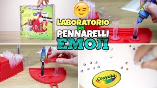 Nuovo LABORATORIO DEI PENNARELLI con punte EMOJI CRAYOLA [upl. by Ber]