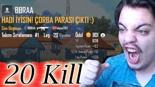 BARIŞ BRA Vs SQUAD  20 Kill Pubg Mobile [upl. by Pritchard]