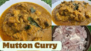 Kerala Style Mutton Curry  Mutton Curry Recipe Mutton Curry with Coconut Paste How to make Mutton [upl. by Yehsa]