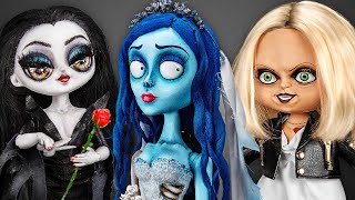 Popular Villains  Corpse Bride Morticia Addams And Tiffany Valentine Dolls [upl. by Haynes745]