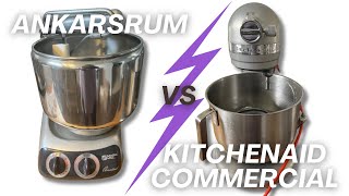 KitchenAid vs Ankarsrum Mixer for Kneading Bread Dough  Whole Wheat [upl. by Dunham]