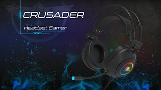 Headset Gamer Fortrek Crusader P2  USB RGB Preto [upl. by Hsirk176]