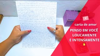 💌🔞CARTA CANALIZADA DO SEU AMOR PENSO EM VOCÊ INTENSAMENTE E LOUCAMENTE🤯 🥵 [upl. by Ziagos]