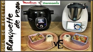 DUEL DE RECETTES  BLANQUETTE DE VEAU Thermomix Tm6 VS Cookeo par Sand CookampLook [upl. by Fredie630]