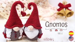 GNOMOS NAVIDAD AMIGURUMIS TEJIDO A CROCHET Parte 12  Tutorial Sub 🇺🇸🇪🇸 GretaWings [upl. by Anairol]