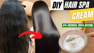 DIY Hair Spa Cream 0 Chemical 100 Natural Salon Style Hair Spa Treatment At Home [upl. by Averir]