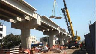 CONSTRUCCIÓN DEL VIADUCTO ELEVADO PARA EL TREN ELÉCTRICO [upl. by Jacenta]