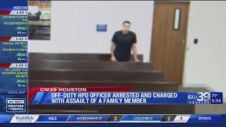 Offduty probationary officer arrested charged with assaulting family member [upl. by Alarick287]