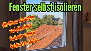 Fenster isolieren mit tesamoll Thermo Cover und so Heizkosten sparen Fenster dämmen [upl. by Suoivatco]