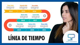 Cómo hacer una LÍNEA de TIEMPO en WORD paso a paso  Timeline en Word [upl. by Ymled]