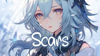 「Nightcore」 Scars  Rival ft Diandra Faye ♡ Lyrics [upl. by Drhacir645]