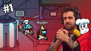 👨‍🚀LOS MEJORES IMPOSTORES Con AuronPlay  Among Us 1 [upl. by Notsruht]