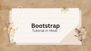 Bootstrap tutorial for beginners in Hindi  bootstrap bootstrap5 bootstraptutorials [upl. by Beare]