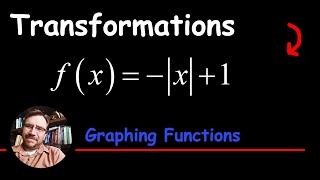 Graph an Absolute Value Function with a Reflection using Transformations fx  x1 [upl. by Ahselak]