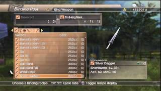 WKC 2 Weapon  Swords Daggers Level 20 Complete Binding List White Knight Chronicles II HD [upl. by Clava]