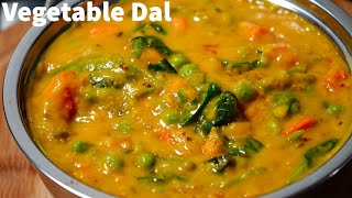 HEALTHY DELICIOUS VEGETABLE LENTIL CURRY NO ONION GARLIC  VEGETABLE MOONG DAL RECIPE [upl. by Leisha14]