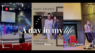 Life of a Candidate Attorney  Paralegal Seminar  GRWM  vlogtober Epi 1 [upl. by Oba]