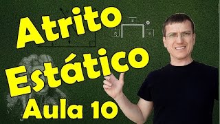 FORÇA DE ATRITO ESTÁTICO  DINÂMICA  AULA 10  Prof Marcelo Boaro [upl. by Verras637]