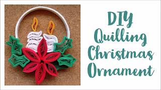 DIY Paper Quilling Christmas Tree Decoration  3D Quilling  Hobbyhustle [upl. by Reinhard]