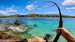 Extreme Solo Fishing On A Tiny Island Paradise [upl. by Eudoxia]