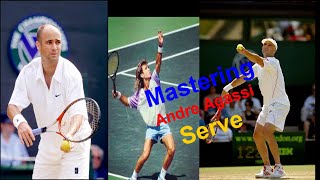 The Perfect Tennis Serve Technique  Andre Agassi [upl. by Estrin]