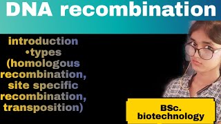 DNA recombination basic part 1  types of dna recombination  molecular biology [upl. by Giustina]