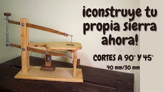 TUTORIAL ¿COMO HACER UNA SIERRA DE MARQUETERÍA  HOW TO MAKE A MARQUETRY SAW [upl. by Ailuig]