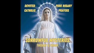 The Sorrowful Mysteries 🙏  Tuesday amp Friday Rosary 📿  🙏 Prayer Only No Music or Scripture 🎶📕 [upl. by Cletis747]