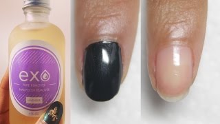 Best Natural Nail Polish Remover Exo Pure Remover Review [upl. by Arie]