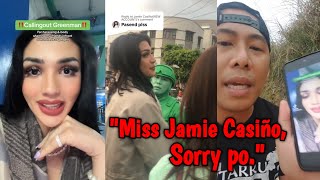 Green Man Humingi Na Ng Sorry Kay Jamie Casiño At Sa Mga Kaibigan Nito [upl. by Oiragelo]