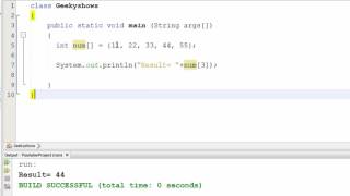 68 One Dimensional Array Example in Java Programming Hindi [upl. by Jannelle]