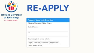 How to reapply at TUT  Upgrading or Returning Applicant [upl. by Ailemap]