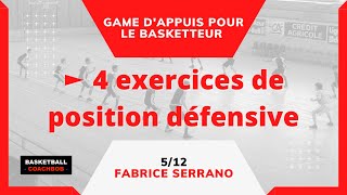 ► 4 exercices de position défensive par Fabrice Serrano [upl. by Peterec]