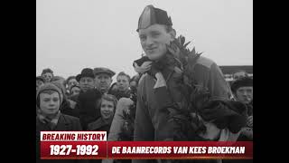 De baanrecords van schaatser Kees Broekman [upl. by Macomber]