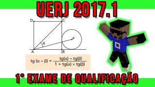 27 uerj 1° exame de qualificação de 2017 questão resolvida matemática gabarito Trigonometria [upl. by Socem]