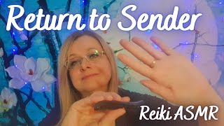 Return to sender all bad energy ill wishes curses Reiki asmr black obsidian crystal healing [upl. by Ahsatin]