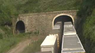 Intermodal Meets Intermodal And Amtrak At Allegheny Tunnel In Gallitzin Pennsylvania [upl. by Wilfred167]