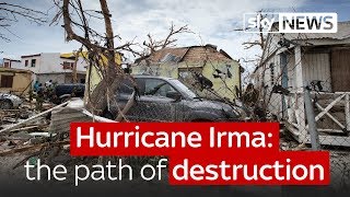 Hurricane Irma  the path of destruction [upl. by Acilef]