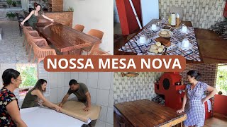 CHEGOU NOSSA NOVA MESA MINHA MÃE AMOU ENVELOPAMOS A MESA DELA  CAFÉ DA TARDE [upl. by Moreno]