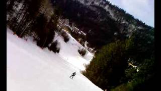 ski piste rouge  La Bresse Hohneck  Gaby Curien  en snowboard [upl. by Eustazio]